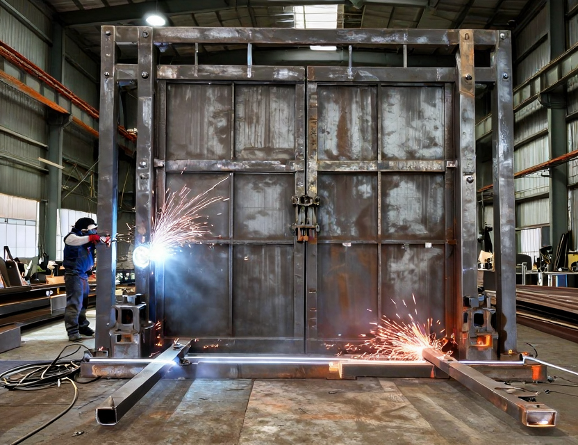 Fire-rated security doors